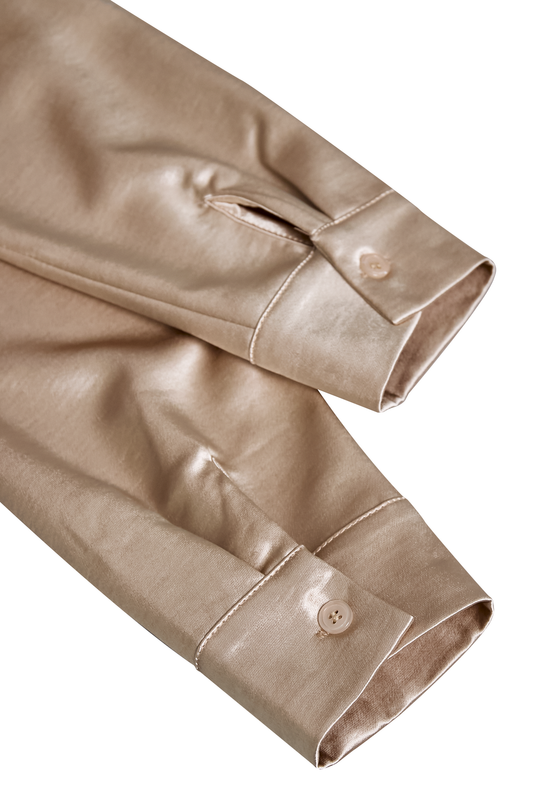 Naadmaastricht | Satijnen blouse met geplooide halslijn