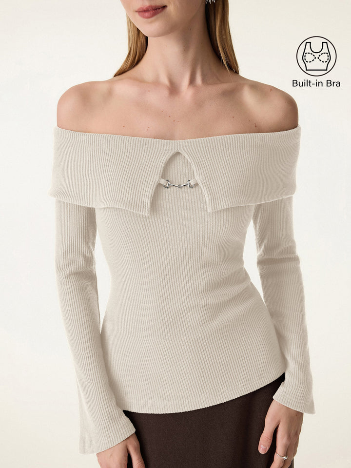 Naadmaastricht | Antislip BH met Metaalketting-Detail en Open Schouders