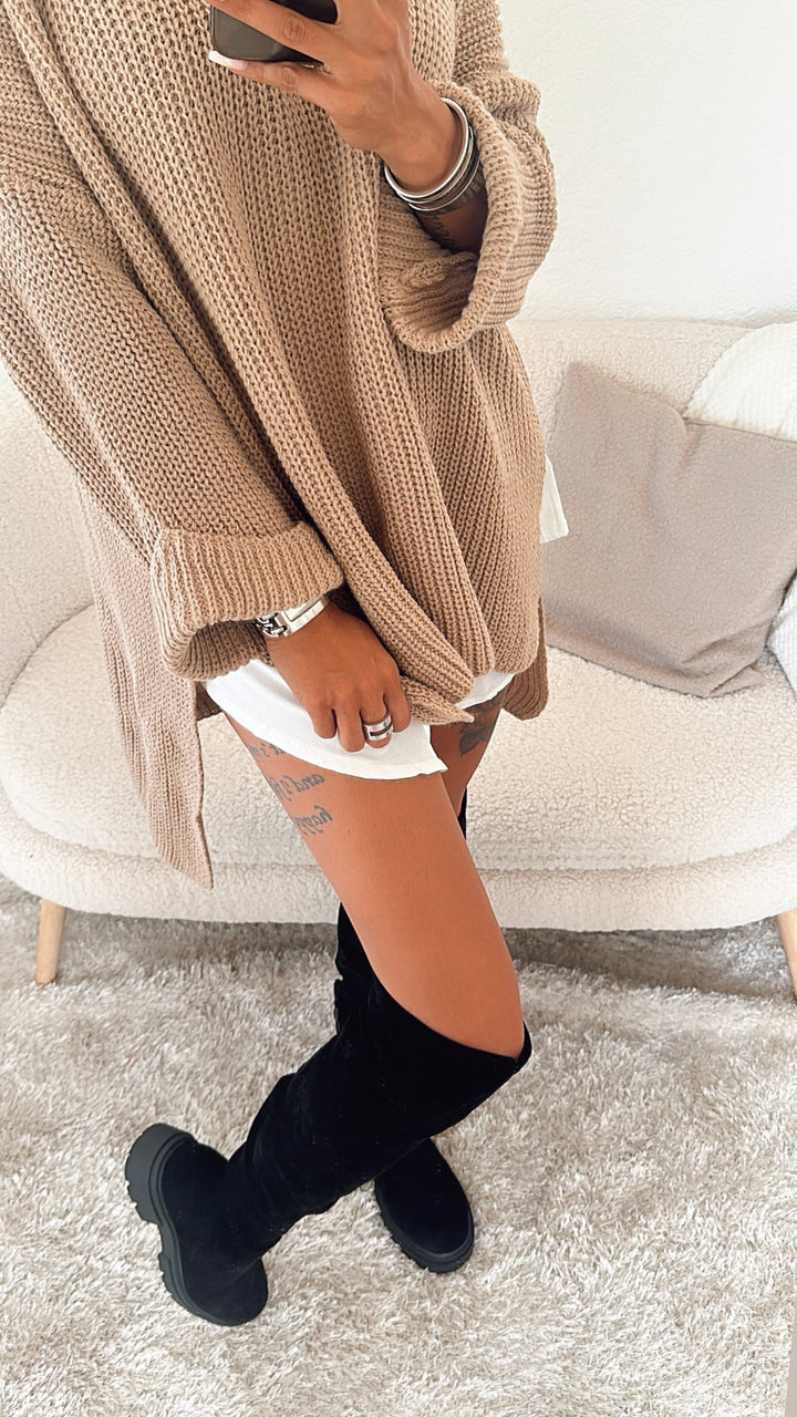 Naadmaastricht | Overknee Laarzen – Zwart