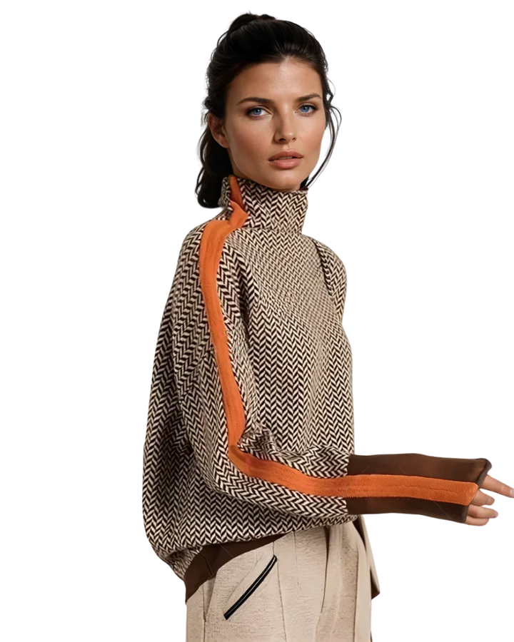 Naadmaastricht | Malou – Coltrui met Contraststrepen