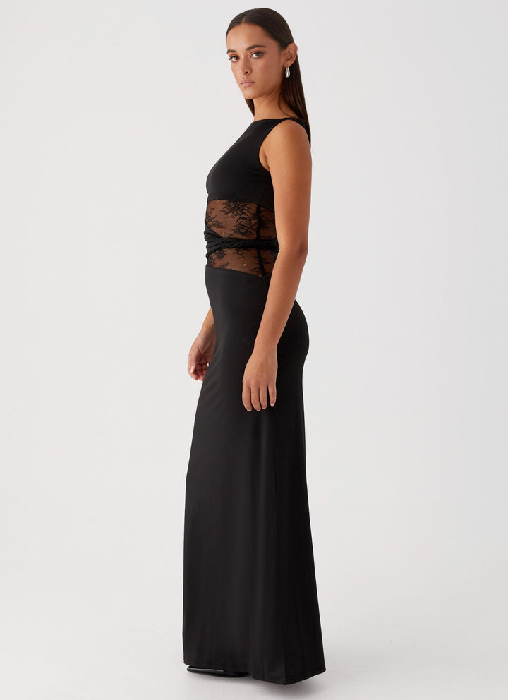 Naadmaastricht | Flatterend Maxi-jurk Leni met Subtiele Cut-outs en Lacing