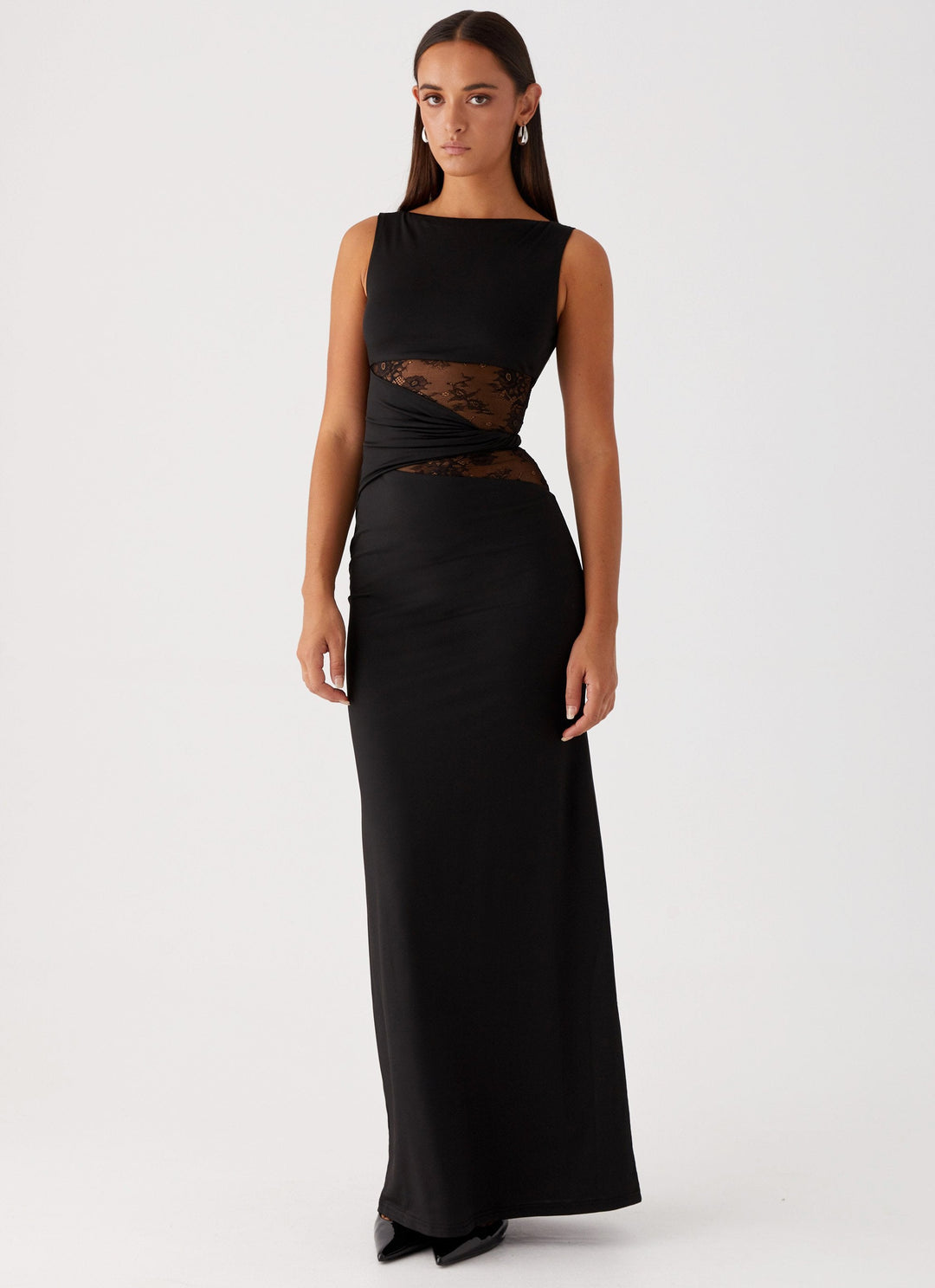 Naadmaastricht | Flatterend Maxi-jurk Leni met Subtiele Cut-outs en Lacing