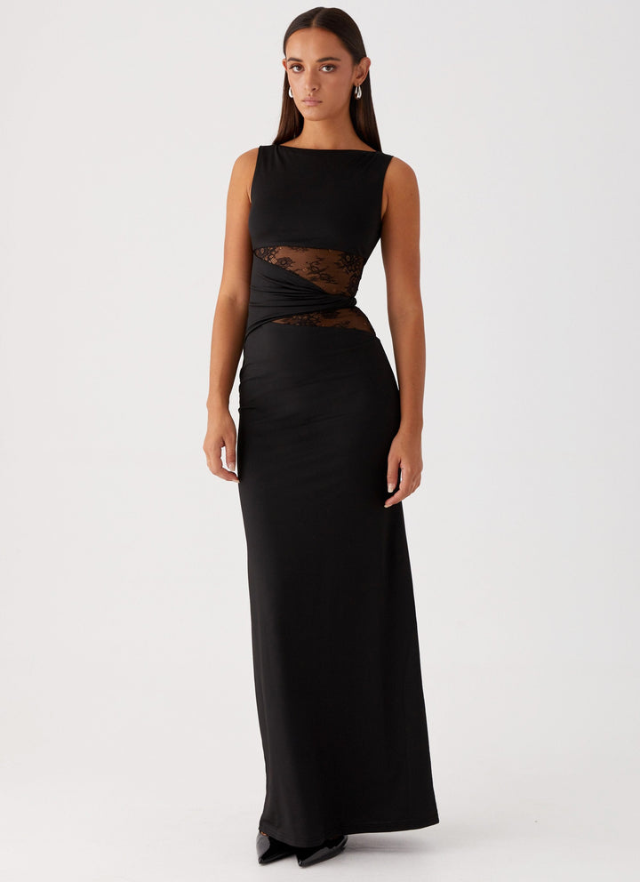 Naadmaastricht | Flatterend Maxi-jurk Leni met Subtiele Cut-outs en Lacing