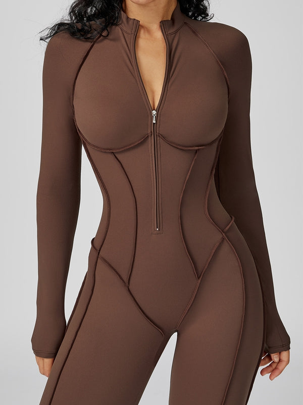 Naadmaastricht | Jumpsuit met Ritssluiting en Gestikte Details