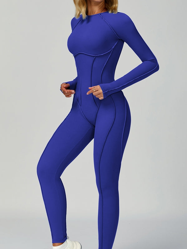 Naadmaastricht | Jumpsuit met Hartvormige Open Rug en Lange Mouwen