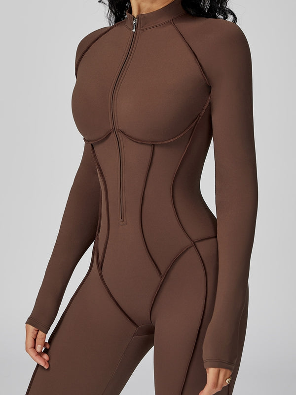 Naadmaastricht | Jumpsuit met Ritssluiting en Gestikte Details