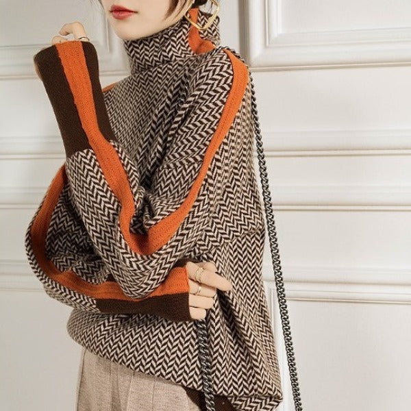 Naadmaastricht | Malou – Coltrui met Contraststrepen