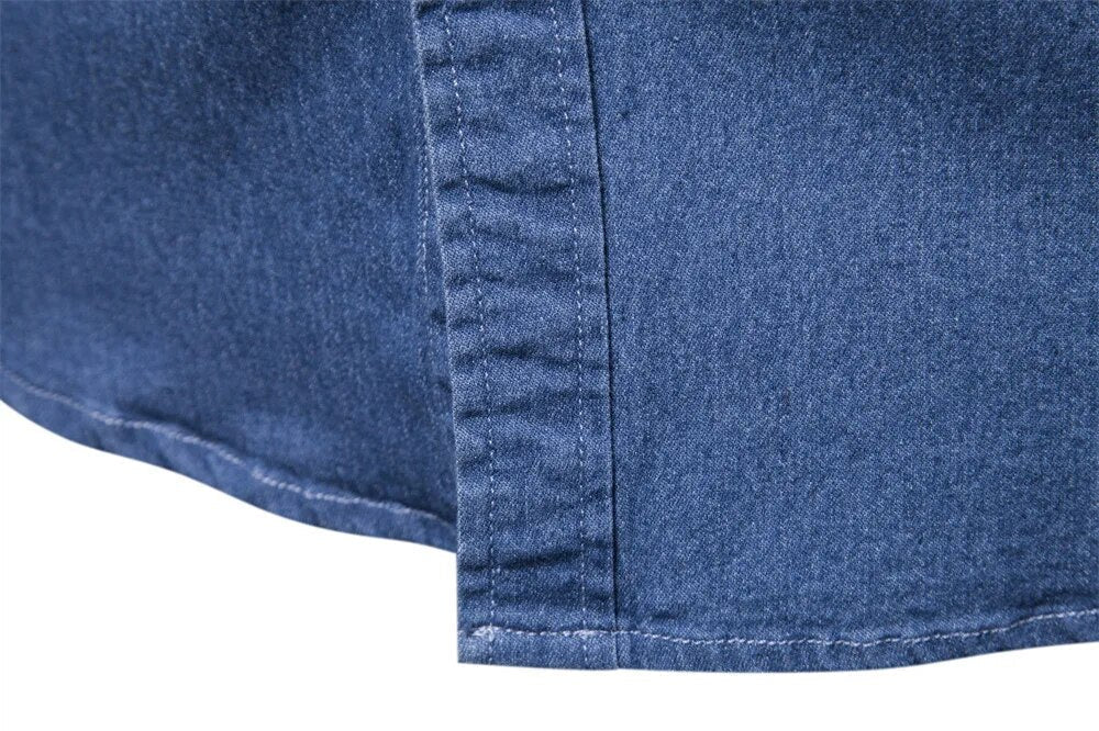 Naadmaastricht | Denim Overhemd voor Heren Jonah