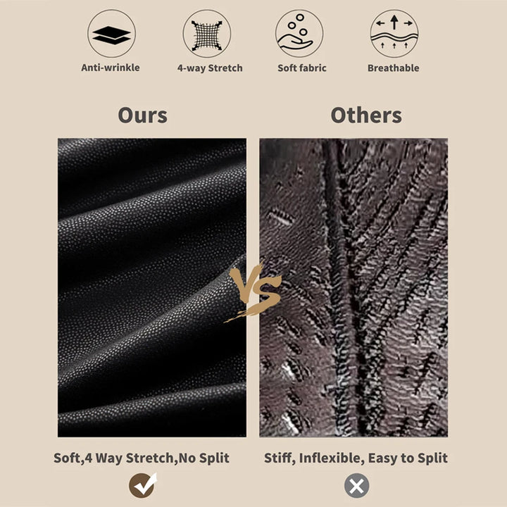 Naadmaastricht | Leerlook Legging – Zwart