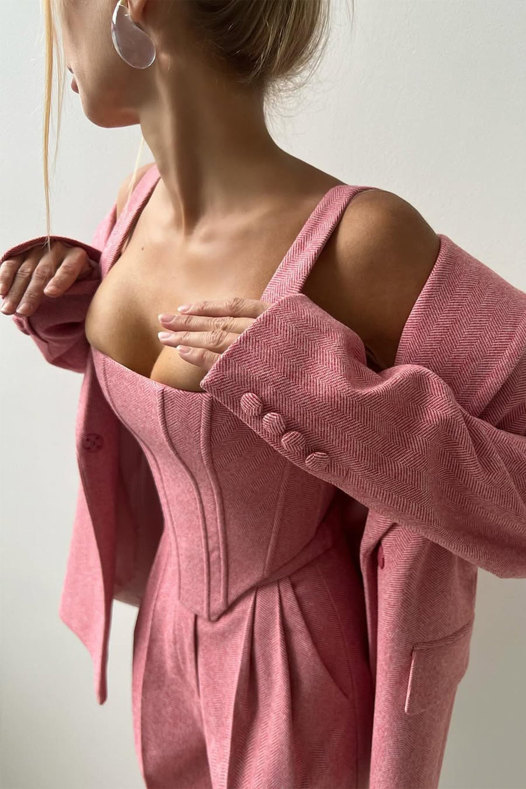 Naadmaastricht | Driedelig Set met Dubbelrijige Blazer