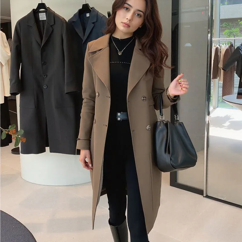 Naadmaastricht | Mantel met satijnen voering