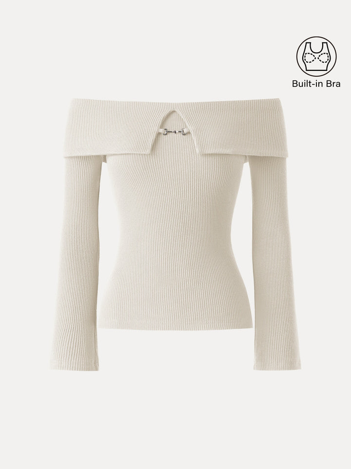 Naadmaastricht | Antislip BH met Metaalketting-Detail en Open Schouders