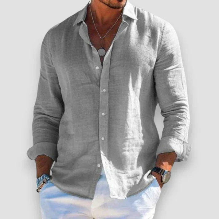 Naadmaastricht | Casual Herenhemd van Linnen