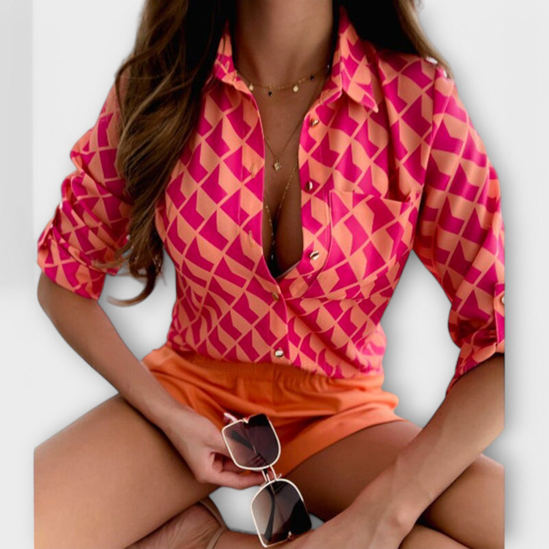 Naadmaastricht | Blouse met Klassieke Kraag