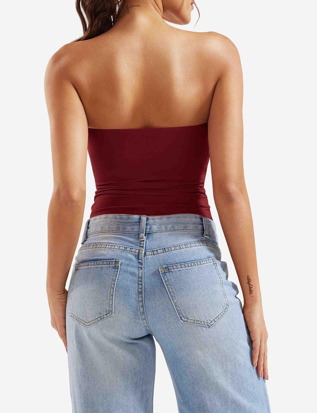 Naadmaastricht | Dubbel gevoerde tube top Sophie