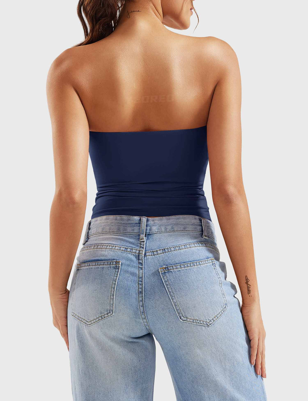 Naadmaastricht | Dubbel gevoerde tube top Sophie