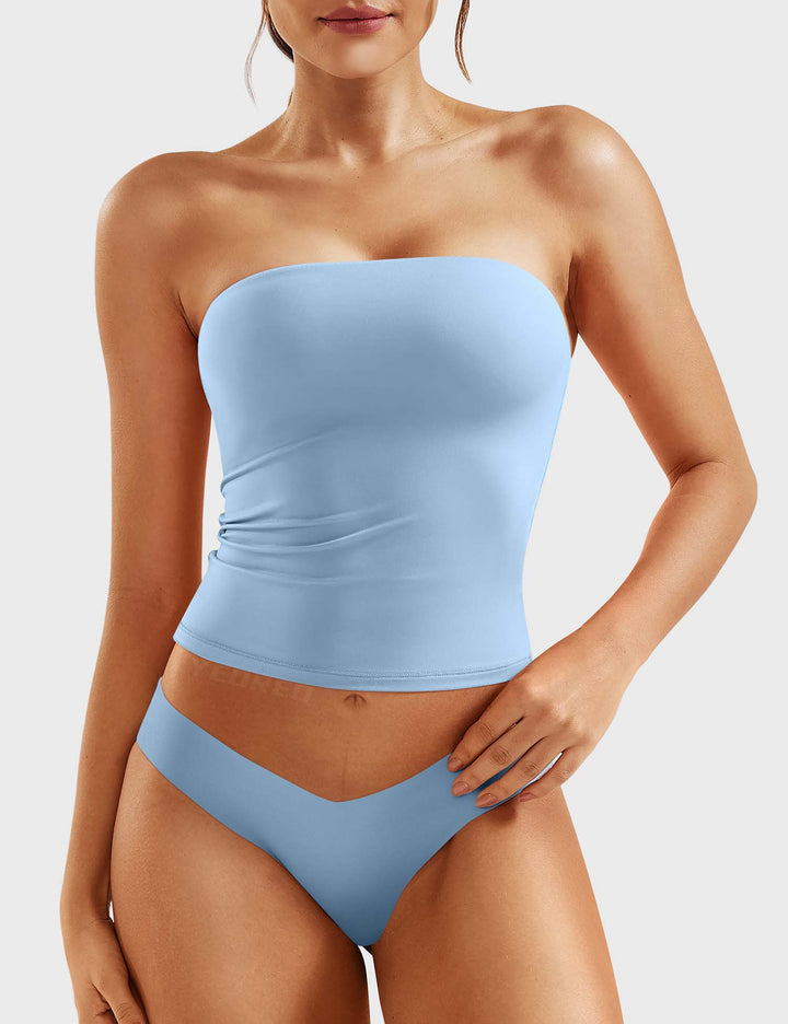 Naadmaastricht | Dubbel gevoerde tube top Sophie