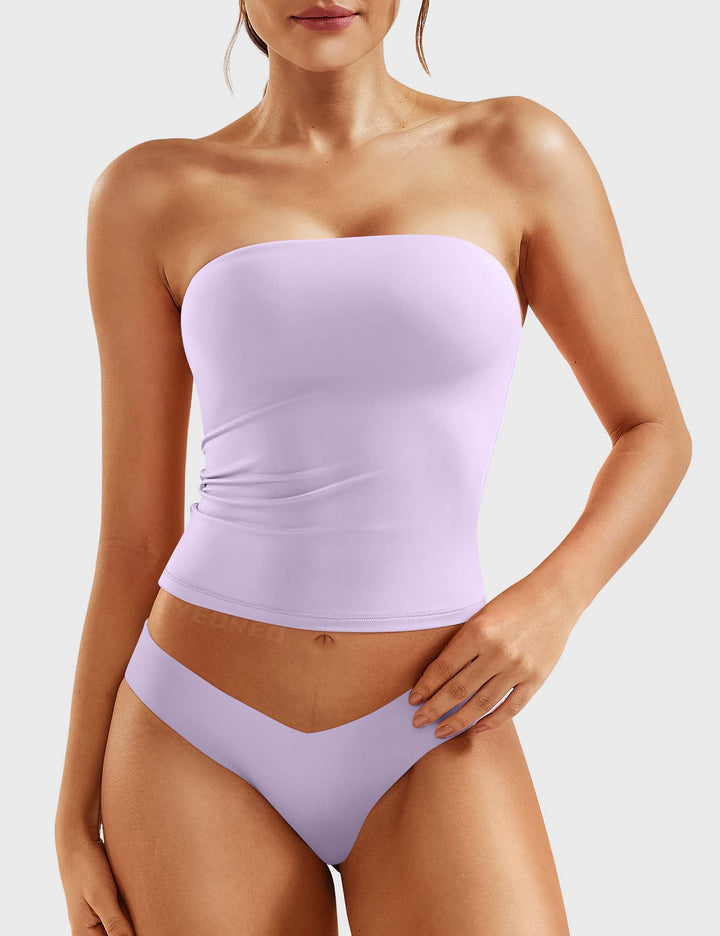 Naadmaastricht | Dubbel gevoerde tube top Sophie