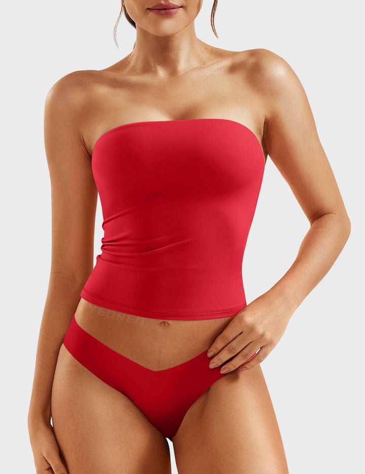 Naadmaastricht | Dubbel gevoerde tube top Sophie