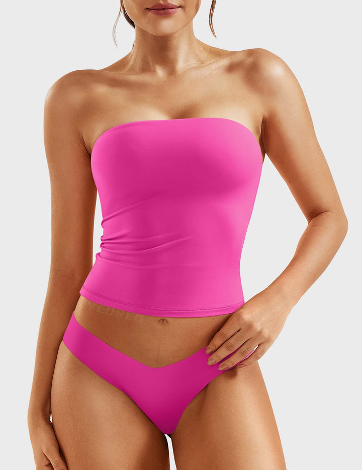 Naadmaastricht | Dubbel gevoerde tube top Sophie