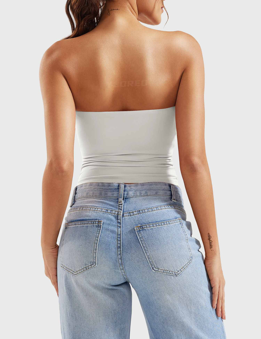 Naadmaastricht | Dubbel gevoerde tube top Sophie