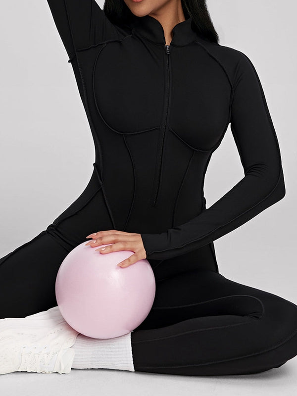 Naadmaastricht | Jumpsuit met Ritssluiting en Gestikte Details