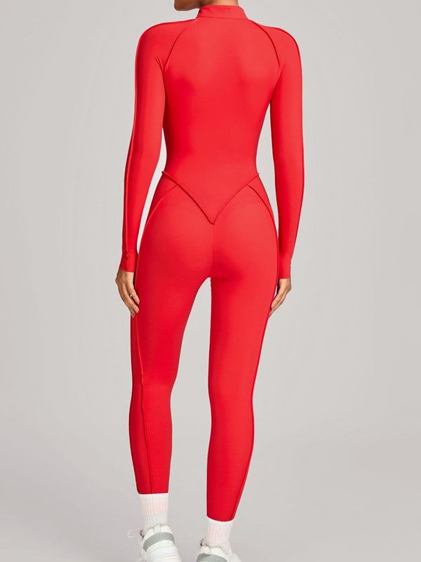 Naadmaastricht | Jumpsuit met Ritssluiting en Gestikte Details