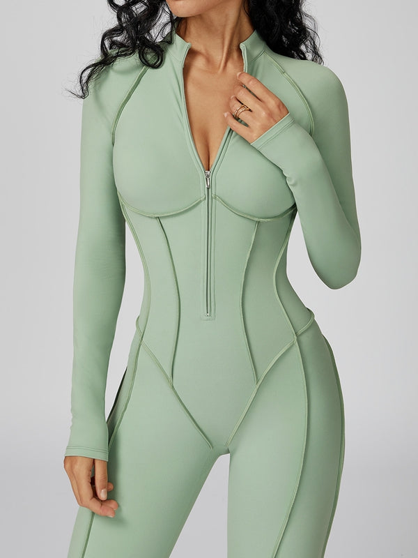 Naadmaastricht | Jumpsuit met Ritssluiting en Gestikte Details