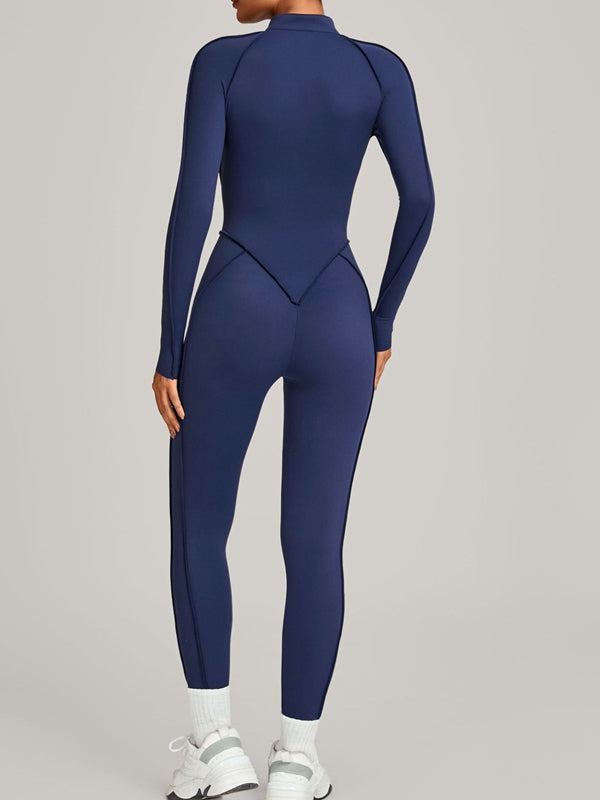 Naadmaastricht | Jumpsuit met Ritssluiting en Gestikte Details