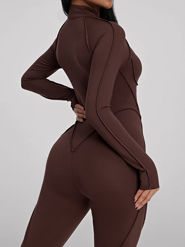 Naadmaastricht | Jumpsuit met Ritssluiting en Gestikte Details