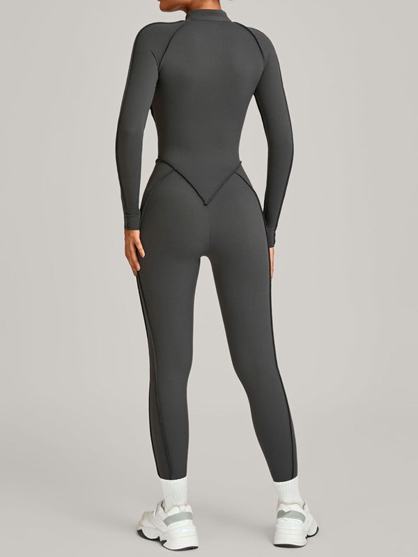 Naadmaastricht | Jumpsuit met Ritssluiting en Gestikte Details