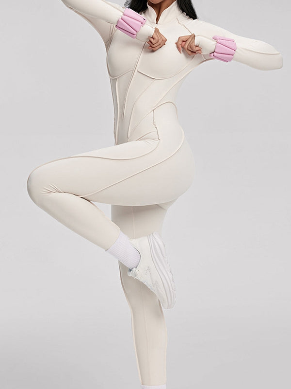 Naadmaastricht | Jumpsuit met Ritssluiting en Gestikte Details