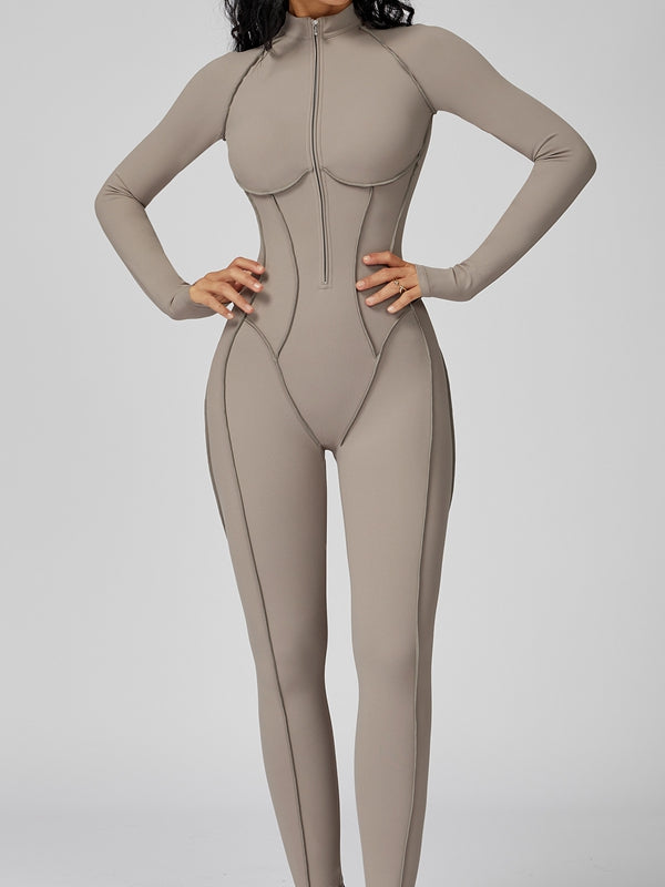 Naadmaastricht | Jumpsuit met Ritssluiting en Gestikte Details