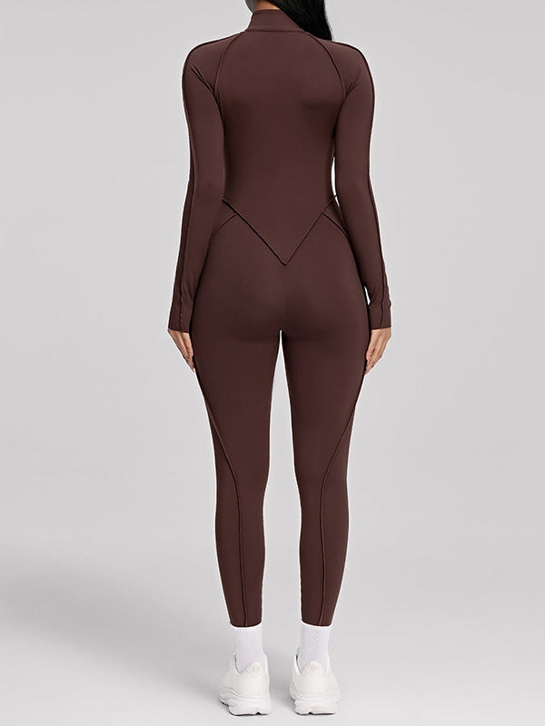 Naadmaastricht | Jumpsuit met Ritssluiting en Gestikte Details